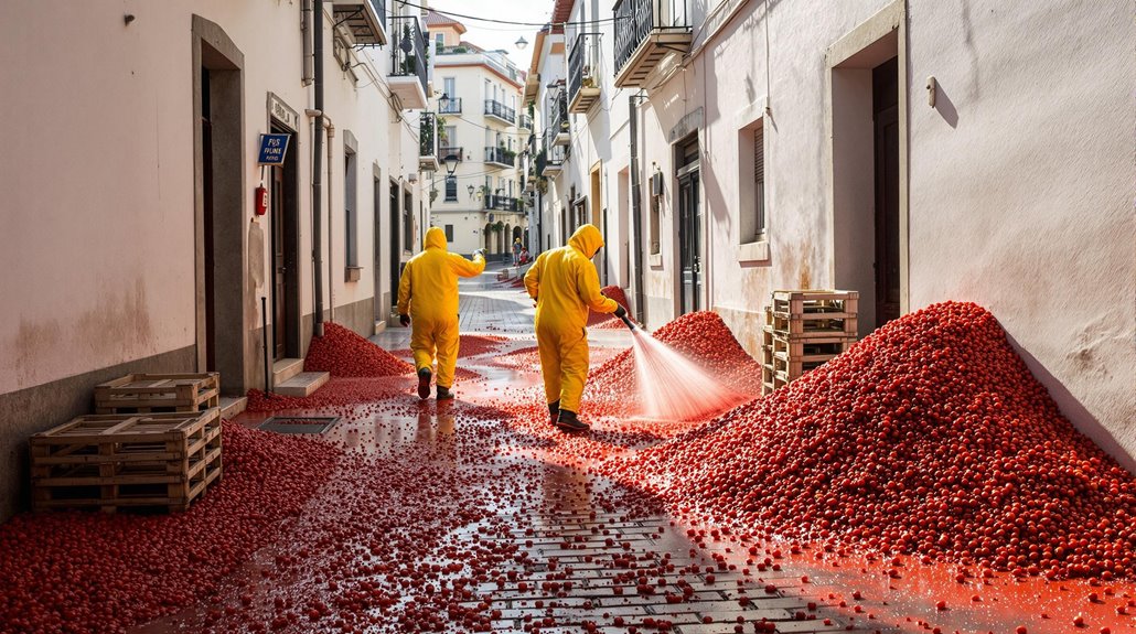 clearing debris treating wounded restoring order