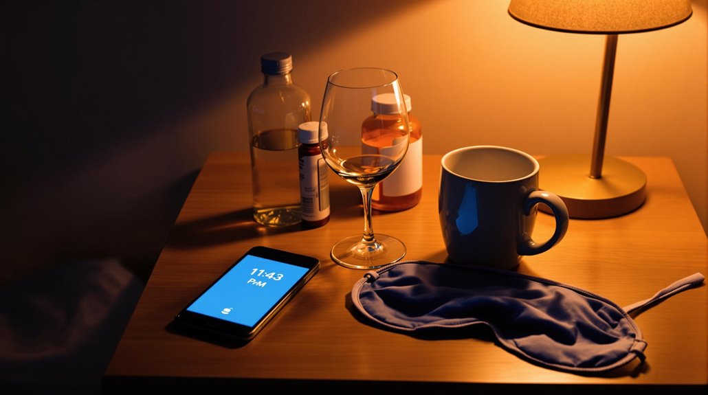 restrict sleep altering substance consumption