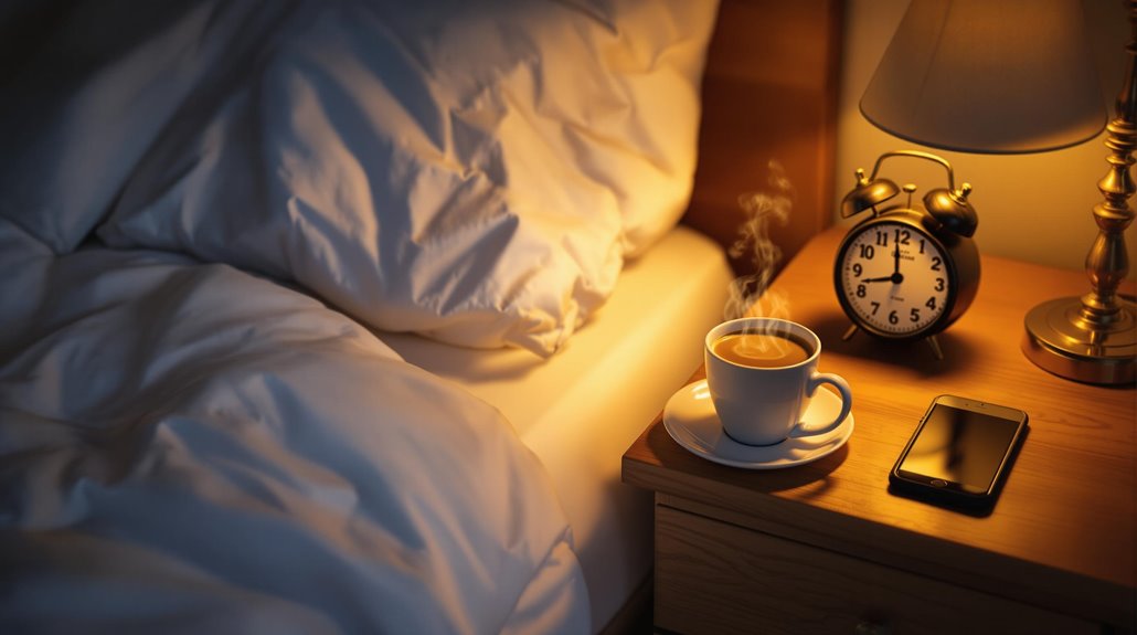 nighttime energizing beverage consumption