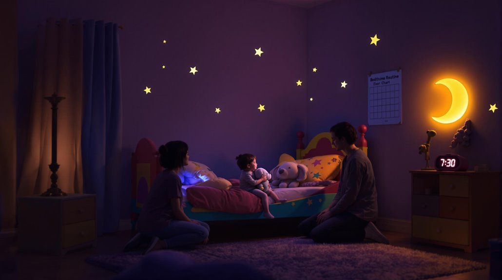 establish consistent sleep schedules