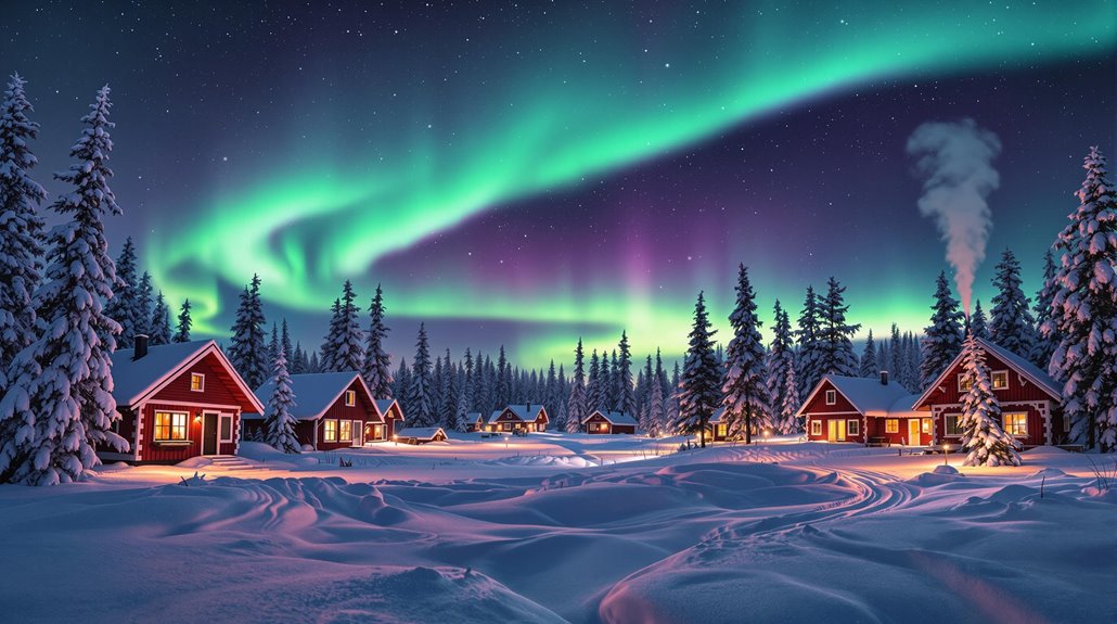 captivating aurora borealis display