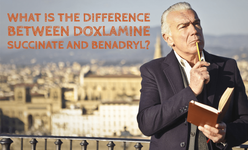 What is the difference between doxlamine succinate and Benadryl