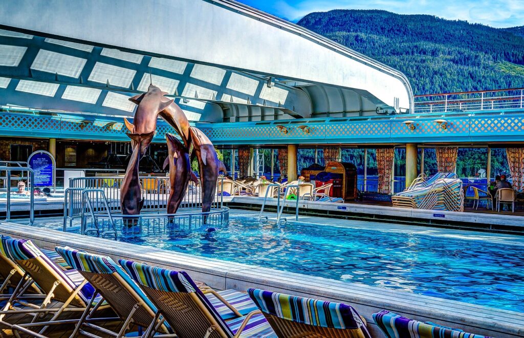 Cruise Ship Deck Of Pool