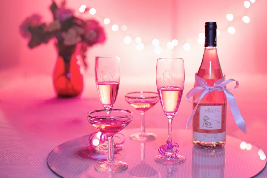 Pink Wine Champagne